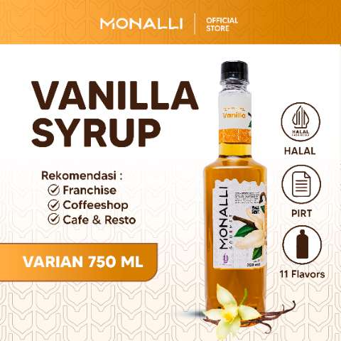 Monalli Syrup - 750 mL Vanilla