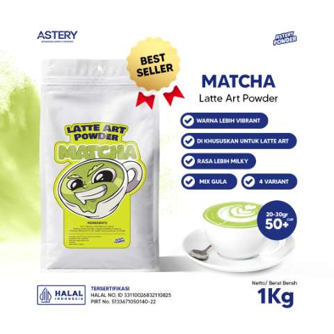 Astery Powder - Latte Art Powder Matcha 1 Kg