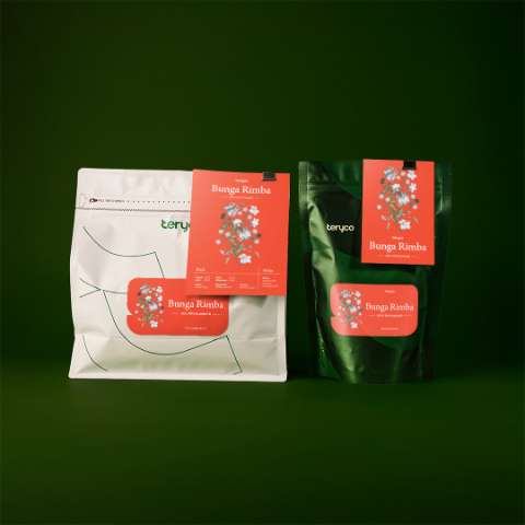 Teryco Roasters - 100% Frinsa Washed 1KG Commercial Espresso Based Bunga Rimba Speciality Blend