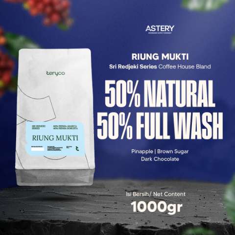 Teryco Roasters Riung Mukti - Specialty Espresso Coffee Blend - Kopi Houseblend 50% Natural, 50% washed - slide 3