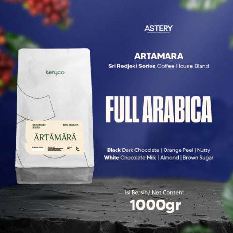 Teryco Roasters - 100% Arabica 1KG Commercial Espresso Based Artamara Sri Redjeki Series / Biji Kopi / House Blend Coffee / Kopi House Blend / Kopi Robusta / Kopi Arabica / Arabica / Robusta - slide 2