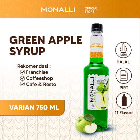 Monalli Syrup - 750 mL Green Apple - slide 5